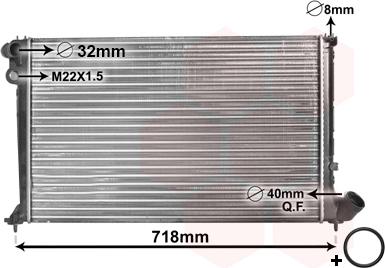 Van Wezel 09002106 - Radiator, mühərrikin soyudulması furqanavto.az