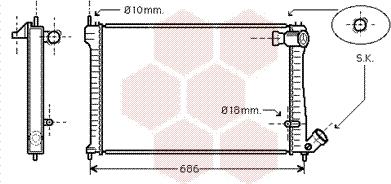 Van Wezel 09002101 - Radiator, mühərrikin soyudulması furqanavto.az