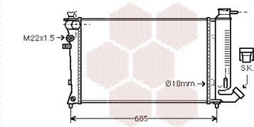 Van Wezel 09002112 - Radiator, mühərrikin soyudulması furqanavto.az