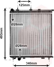 Van Wezel 09002187 - Radiator, mühərrikin soyudulması furqanavto.az