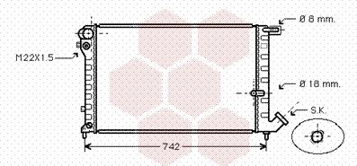 Van Wezel 09002134 - Radiator, mühərrikin soyudulması furqanavto.az