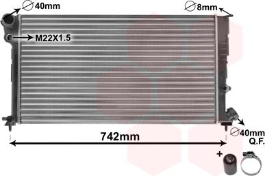 Van Wezel 09002137 - Radiator, mühərrikin soyudulması furqanavto.az