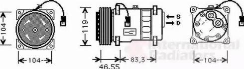 Van Wezel 0900K019 - Kompressor, kondisioner furqanavto.az