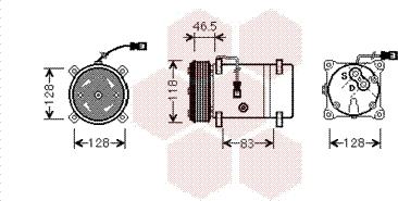 Van Wezel 0900K158 - Kompressor, kondisioner furqanavto.az