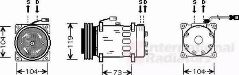 Van Wezel 0900K180 - Kompressor, kondisioner furqanavto.az