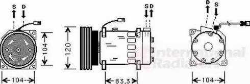 Van Wezel 0900K179 - Kompressor, kondisioner furqanavto.az