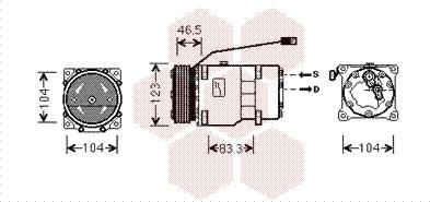 Van Wezel 0900K257 - Kompressor, kondisioner furqanavto.az