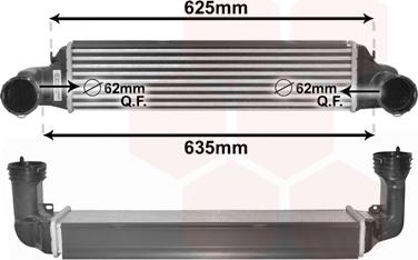 Van Wezel 06004280 - Intercooler, şarj cihazı furqanavto.az