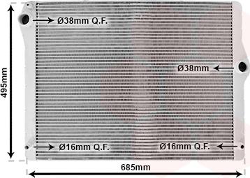 Van Wezel 06002430 - Radiator, mühərrikin soyudulması furqanavto.az