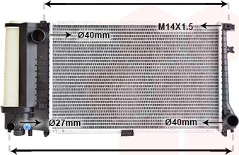 Van Wezel 06002090 - Radiator, mühərrikin soyudulması furqanavto.az