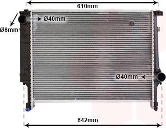 Van Wezel 06002132 - Radiator, mühərrikin soyudulması furqanavto.az