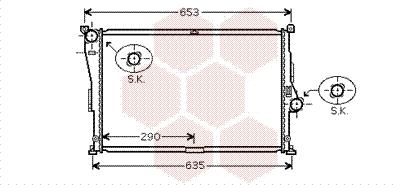 Van Wezel 06002335 - Radiator, mühərrikin soyudulması furqanavto.az