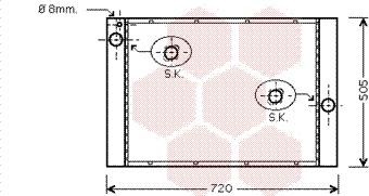 Van Wezel 06002283 - Radiator, mühərrikin soyudulması furqanavto.az