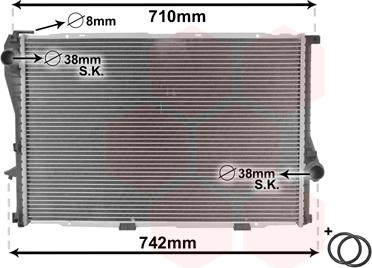 Van Wezel 06002235 - Radiator, mühərrikin soyudulması furqanavto.az