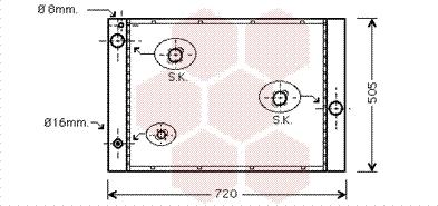 Van Wezel 06002236 - Radiator, mühərrikin soyudulması furqanavto.az