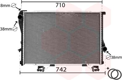 Van Wezel 06002233 - Radiator, mühərrikin soyudulması furqanavto.az