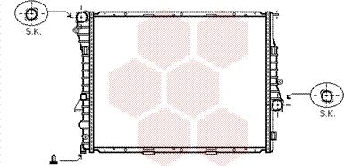 Van Wezel 06002274 - Radiator, mühərrikin soyudulması furqanavto.az