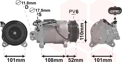 Van Wezel 0600K567 - Kompressor, kondisioner furqanavto.az