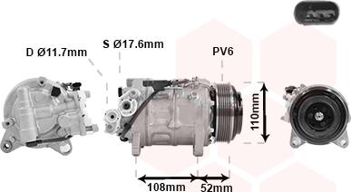 Van Wezel 0600K601 - Kompressor, kondisioner furqanavto.az