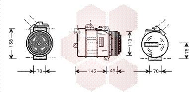 Van Wezel 0600K181 - Kompressor, kondisioner furqanavto.az