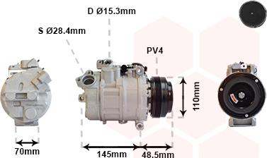 Van Wezel 0600K309 - Kompressor, kondisioner furqanavto.az