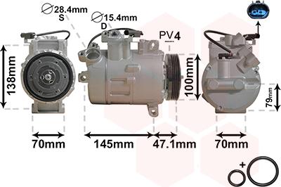 Van Wezel 0600K306 - Kompressor, kondisioner furqanavto.az