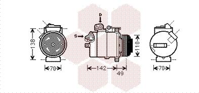 Van Wezel 0600K389 - Kompressor, kondisioner furqanavto.az