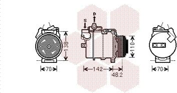 Van Wezel 0600K386 - Kompressor, kondisioner furqanavto.az