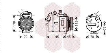 Van Wezel 0600K383 - Kompressor, kondisioner furqanavto.az