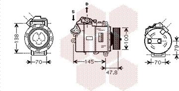 Van Wezel 0600K331 - Kompressor, kondisioner furqanavto.az