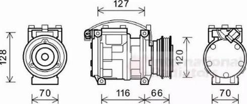 Van Wezel 0600K232 - Kompressor, kondisioner furqanavto.az