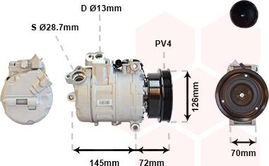 Van Wezel 0600K226 - Kompressor, kondisioner furqanavto.az