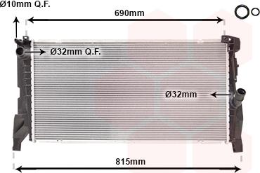 Van Wezel 06012703 - Radiator, mühərrikin soyudulması furqanavto.az