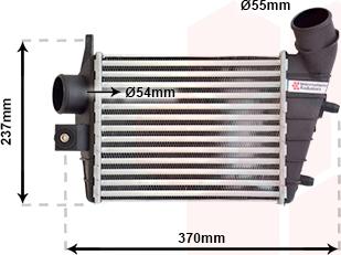 Van Wezel 01004085 - Intercooler, şarj cihazı furqanavto.az