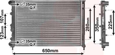 Van Wezel 01002078 - Radiator, mühərrikin soyudulması furqanavto.az