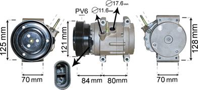 Van Wezel 0800K037 - Kompressor, kondisioner furqanavto.az