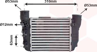 Van Wezel 03004186 - Intercooler, şarj cihazı furqanavto.az