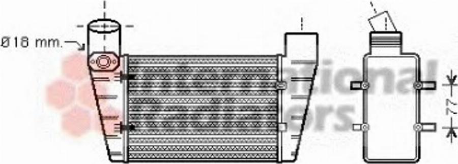 Van Wezel 03004225 - Intercooler, şarj cihazı furqanavto.az