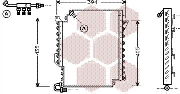 Van Wezel 03005119 - Kondenser, kondisioner furqanavto.az