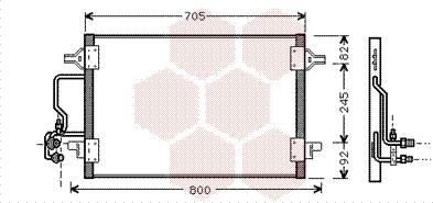 Van Wezel 03005175 - Kondenser, kondisioner furqanavto.az