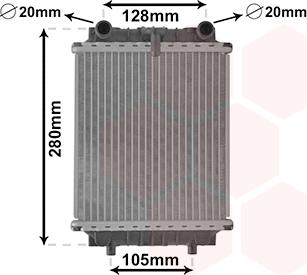 Van Wezel 03002415 - Radiator, mühərrikin soyudulması furqanavto.az