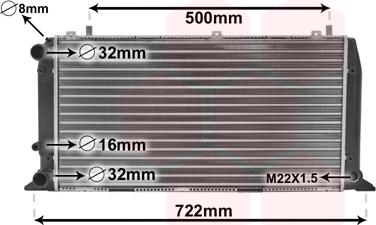 Van Wezel 03002047 - Radiator, mühərrikin soyudulması furqanavto.az