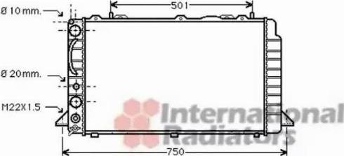 Van Wezel 03002059 - Radiator, mühərrikin soyudulması furqanavto.az