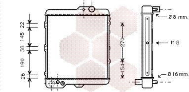 Van Wezel 03002002 - Radiator, mühərrikin soyudulması furqanavto.az