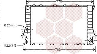 Van Wezel 03002081 - Radiator, mühərrikin soyudulması furqanavto.az