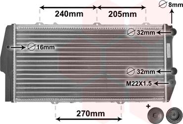 Van Wezel 03002020 - Radiator, mühərrikin soyudulması furqanavto.az