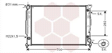 Van Wezel 03002111 - Radiator, mühərrikin soyudulması furqanavto.az