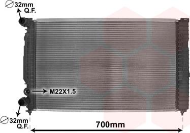 Van Wezel 03002189 - Radiator, mühərrikin soyudulması furqanavto.az