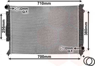 Van Wezel 03002139 - Radiator, mühərrikin soyudulması furqanavto.az