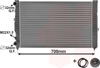 Van Wezel 03002123 - Radiator, mühərrikin soyudulması furqanavto.az